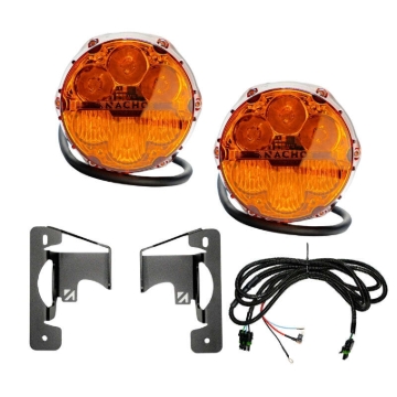 Picture of Nacho Lighting Jeep JL/JT Nacho SAE Only Amber Plug N Play Fog Light Kit (Bumper Kit)