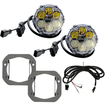 Picture of Nacho Lighting Jeep JL/JT Nacho SAE Only White Plug N Play Fog Light Kit (Bumper Kit)