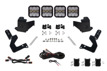 Picture of Diode Dynamics 2024 Toyota Tacoma SS5 Grille CrossLink Lightbar Kit - Sport White Combo