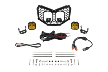 Picture of Diode Dynamics 17-24 Can-Am Maverick X3 Stage Series LED Grille Kit - Pro Yellow Combo