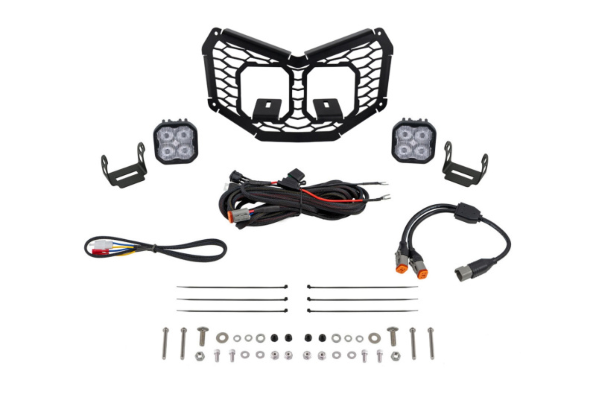Picture of Diode Dynamics 17-24 Can-Am Maverick X3 Stage Series LED Grille Kit - Sport White Fog