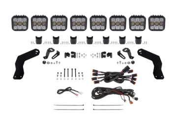 Picture of Diode Dynamics 17-24 Can-Am Maverick X3 SS5 Pro CrossLink Roof Lightbar Kit - White Combo