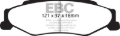 Picture of EBC Racing 01-13 Chevrolet Corvette C5/C6 5.7L/6.0L/6.2L Rear SR-11 Sintered Race Brake Pads