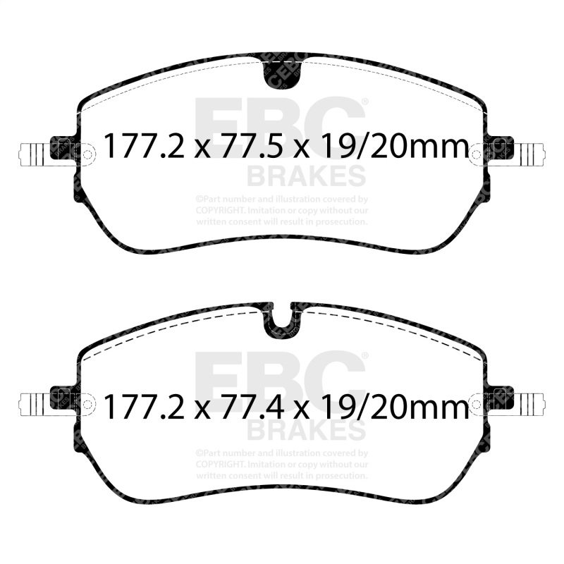 Picture of EBC Yellowstuff Brake Pad Sets - DP42475R