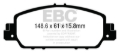 Picture of EBC 13-15 Honda Accord Coupe 3.5L Front Bluestuff Brake Pads