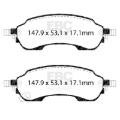 Picture of EBC Extra Duty Brake Pad Sets - ED93151