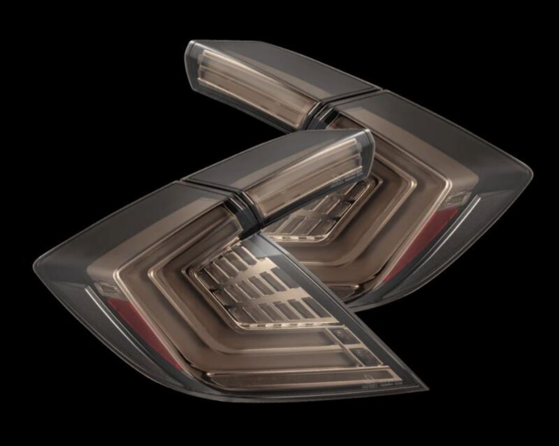Picture of AlphaRex 16-21 Honda Civic Hatchback / Type-R FK8 Nova-Series LED Tail Lights - Clear Smoke