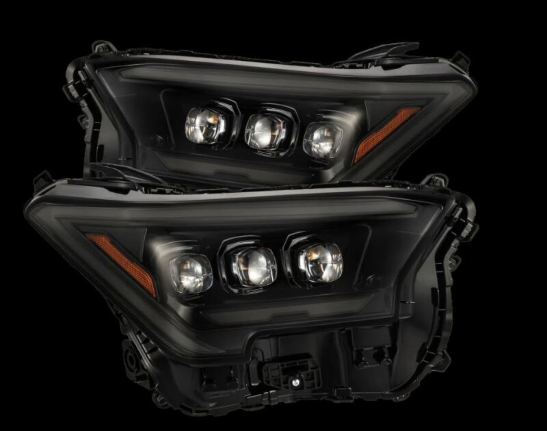 Picture of AlphaRex 2024 Toyota Tacoma NOVA-Series Projector Headlights (Pair) - Alpha-Black w/Activation Light
