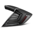 Picture of AlphaRex 16-21 Honda Civic Hatchback/ Type-R FK8 Nova-Series LED Tail Lights (Pair) - Alpha Black