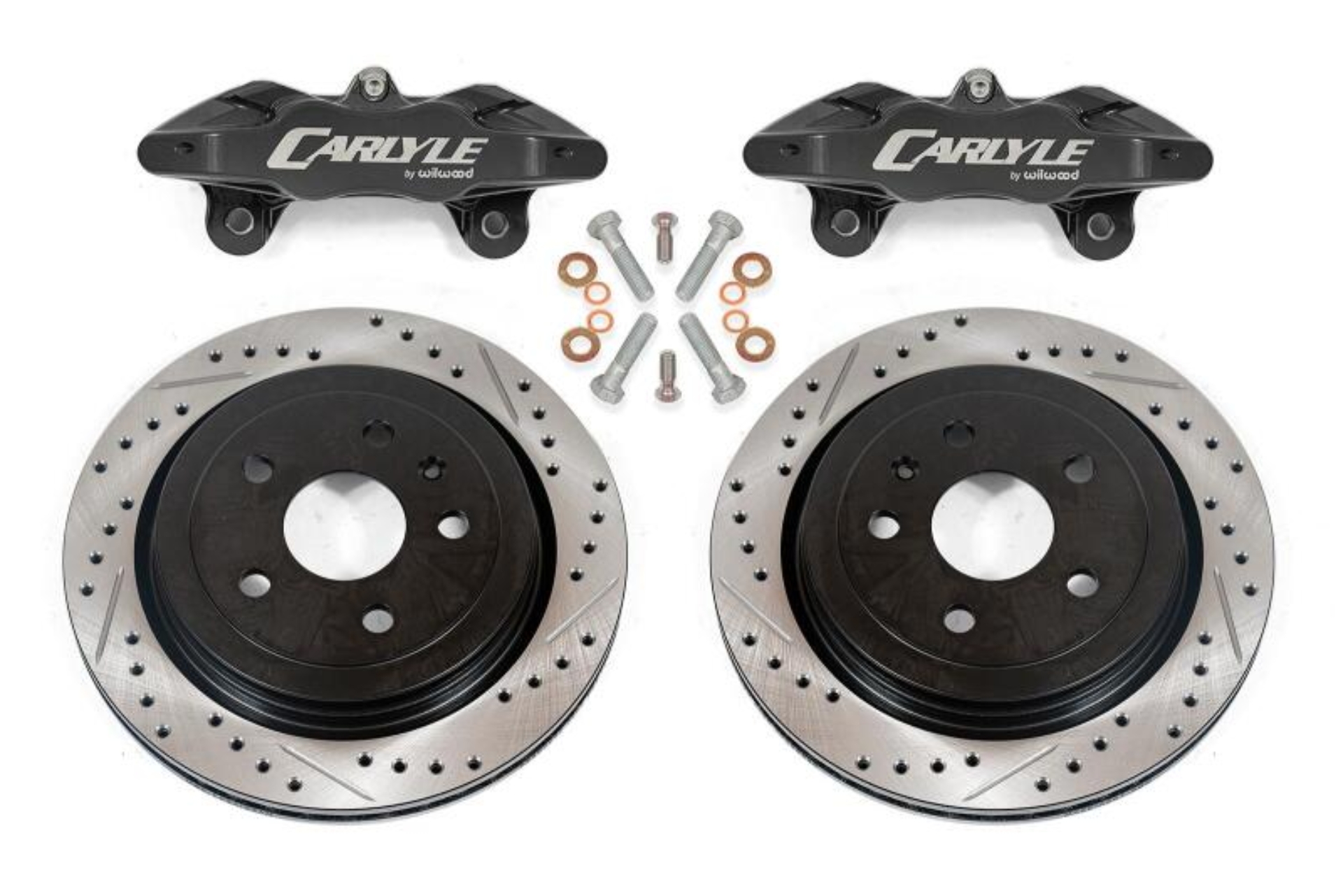Picture of BMR Suspension 08-09 Pontiac GT Brake Kit for 15in Conversion Drilled & Slotted Rotors - Black
