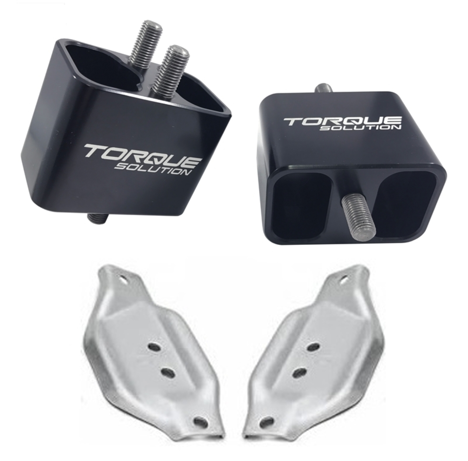Picture of Torque Solution Solid Billet Engine Mounts w/ Mount Plates: 02-14 Subaru WRX / 04-17 STI