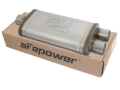 Picture of aFe MACHForce XP SS Muffler 2.5in Center Inlet / 2.5in Dual Outlets 18in L x 9in W x 4in H Body