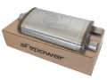 Picture of aFe MACHForce XP SS Muffler 3in Center Inlet / 2.5in Dual Outlets 22in L x 11in W x 6in H Body