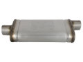 Picture of aFe MACHForce XP SS Muffler 3in Center Inlet / 3in Offset Outlet 18in L x 9in W x4in H Body