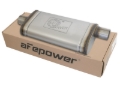 Picture of aFe MACHForce XP SS Muffler 2.5in Center Inlet / 2.5in Offset Outlet 18in L x 9in W x4in H Body