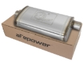 Picture of aFe MACHForce XP SS Muffler 3in Center Inlet / 3in Offset Outlet 22in L x 11n W x 6in H Body