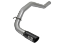 Picture of aFe LARGE Bore HD DPF-Back SS Exhaust w/ Black Tip 2016 Nissan Titan XD V8-5.0L (td)