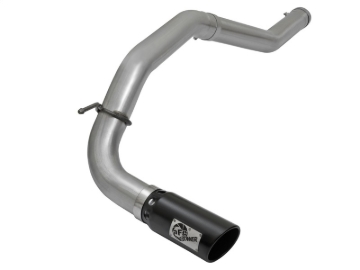 Picture of aFe LARGE Bore HD DPF-Back SS Exhaust w/ Black Tip 2016 Nissan Titan XD V8-5.0L (td)