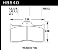 Picture of Hawk Wilwood 7112 Blue 9012 Race Brake Pads