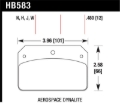 Picture of Hawk HP+ Aerospace Dynalite w/ 0.218in Hole Brake Pads