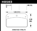 Picture of Hawk HP+ Aerospace Dynalite w/ 0.218in Hole Brake Pads