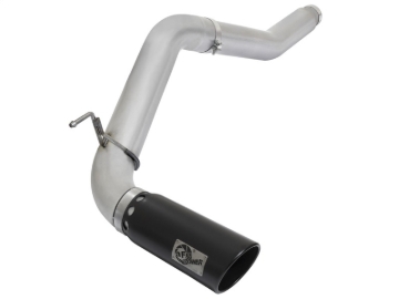 Picture of aFe Atlas Exhaust 5in DPF-Back Al Steel 2016 Nissan Titan XD V8-5.0L Black Tip