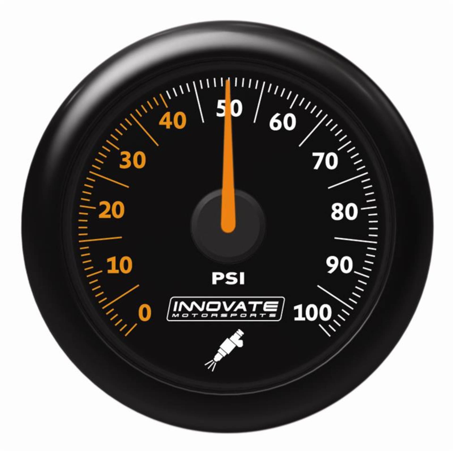 Picture of Innovate MTX Analog Fuel Pressure 0-100psi Gauge Kit - Black Dial