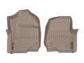 Picture of WeatherTech 2017 Ford Super Duty (Super Cab / Crew Cab) Front FloorLiners - Tan