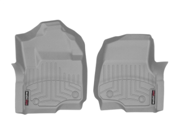 Picture of WeatherTech 2017 Ford Super Duty (Super Cab / Crew Cab) Front FloorLiners - Grey
