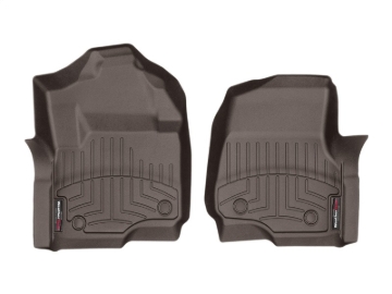 Picture of WeatherTech 2017 Ford Super Duty (Super Cab / Crew Cab) Front FloorLiners - Cocoa