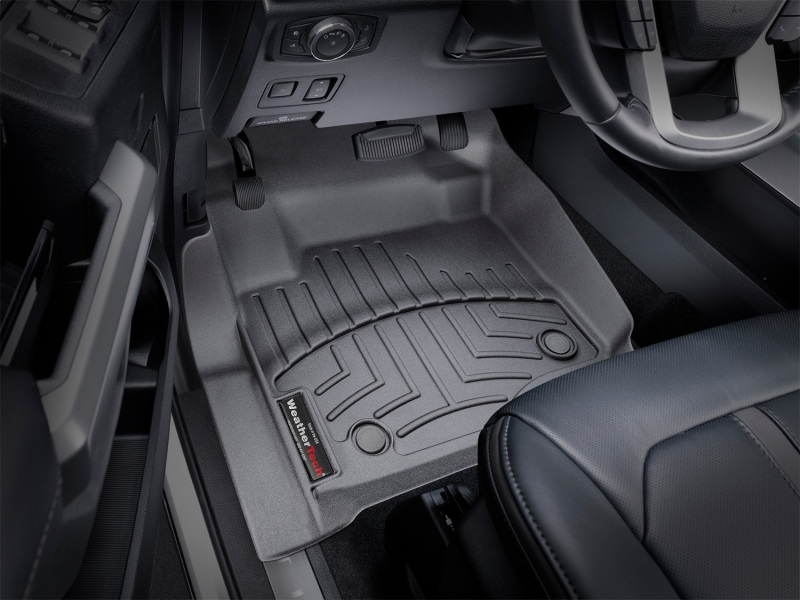 Picture of WeatherTech 2017 Ford Super Duty (Super Cab / Crew Cab) Front FloorLiners - Black