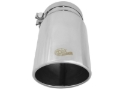 Picture of aFe Universal Bolt On Exhaust Tip Polished 5in Inlet x 6in Outlet x 12in Long