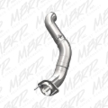 Picture of MBRP 11-14 Ford 6.7L Powerstroke 4in Turbo Down-Pipe T409 Aluminized