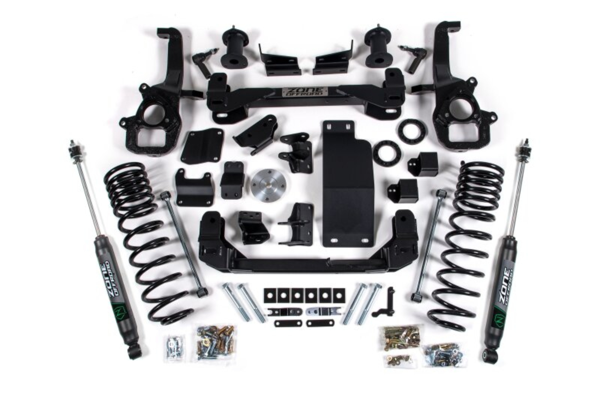 Picture of Zone Offroad 2025 Ram 1500 4WD 4in Front 3in Rear Susp. Lift System - Std Bore - Nitro Rear Shocks