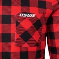 Picture of USWE Flannel Long Sleeve Lightweight Off-Road Jersey Flame Red - 2XL