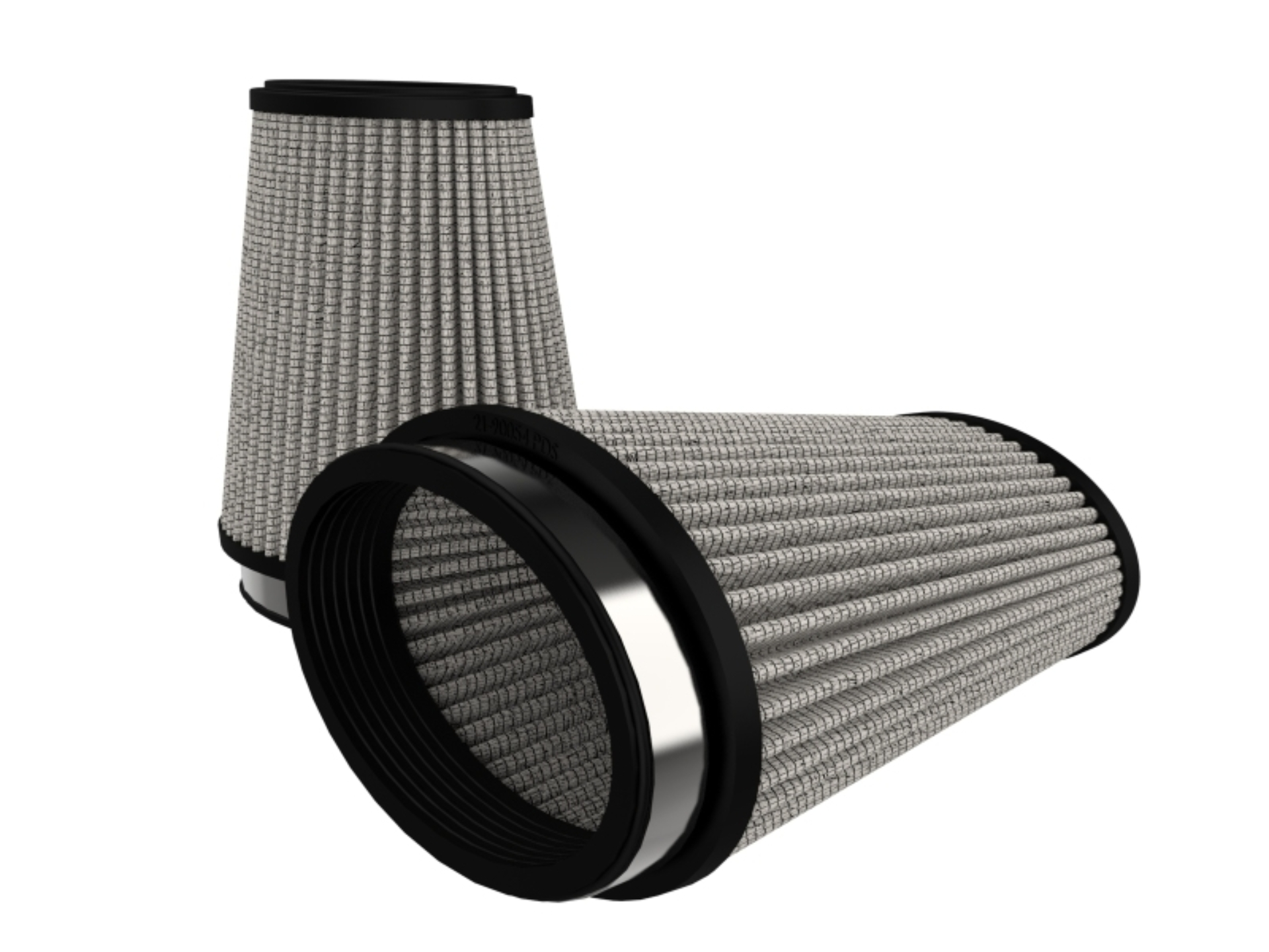 Picture of aFe Magnum (3x4-3/4)in Flange ID x (4x5-3/4)in Base x (2-1/2x4-1/4) FLOW Pro DRY S Air Filter (Pair)