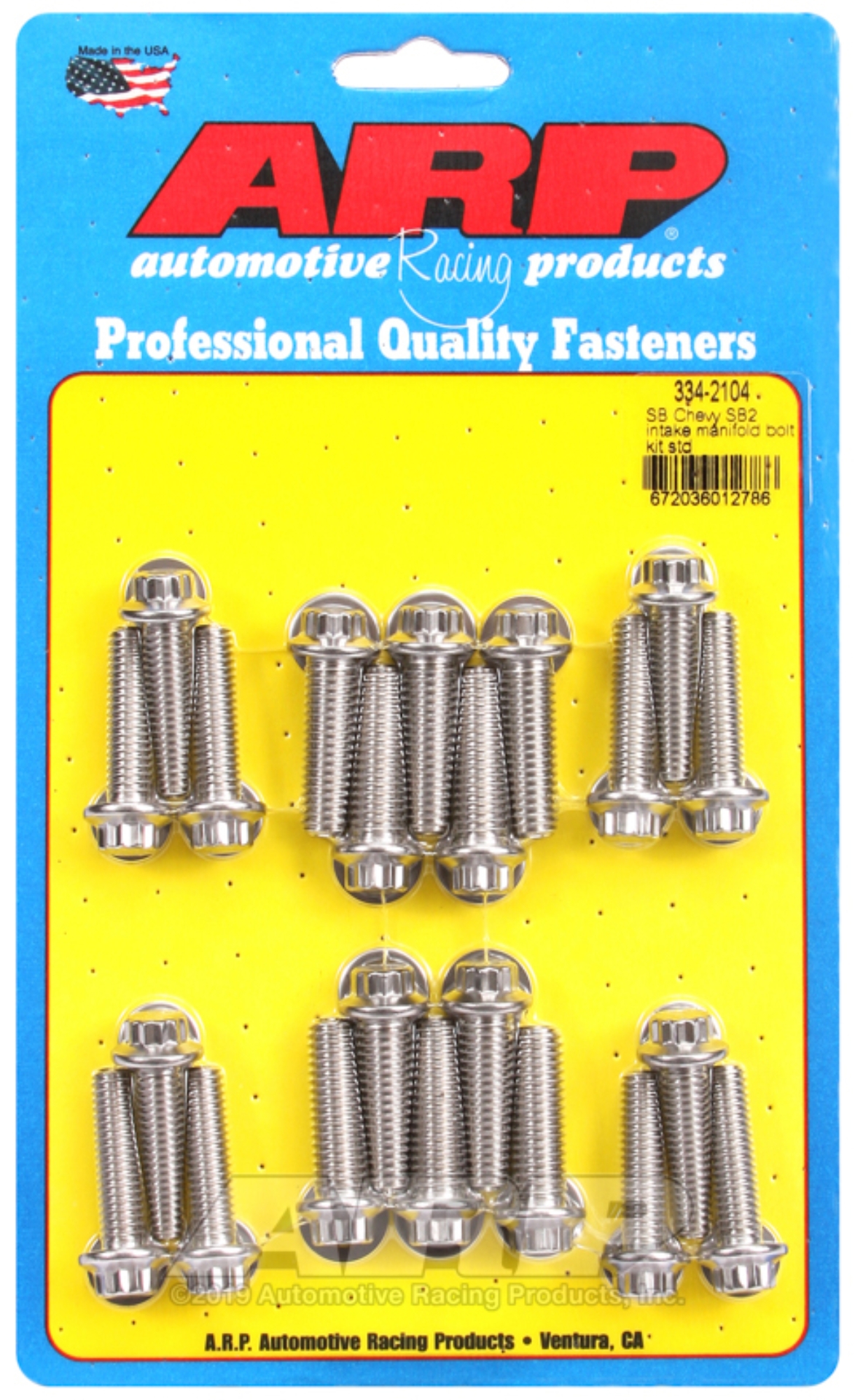 Picture of ARP SB Chevy SB2 Intake Manifold Bolt Kit - Standard