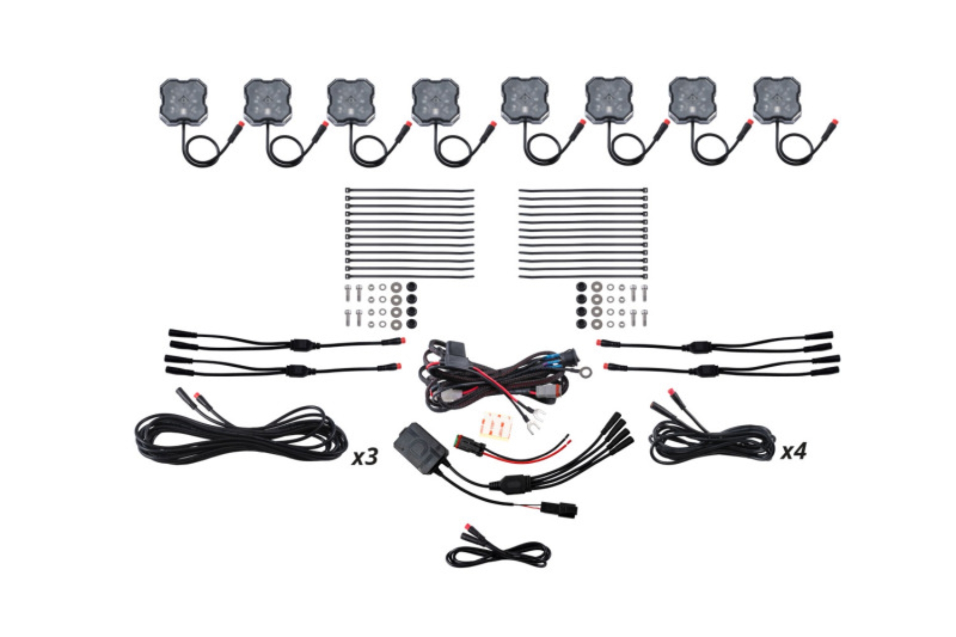 Picture of Diode Dynamics Stage Series RGBW LED Rock Light Kit (8-pack)