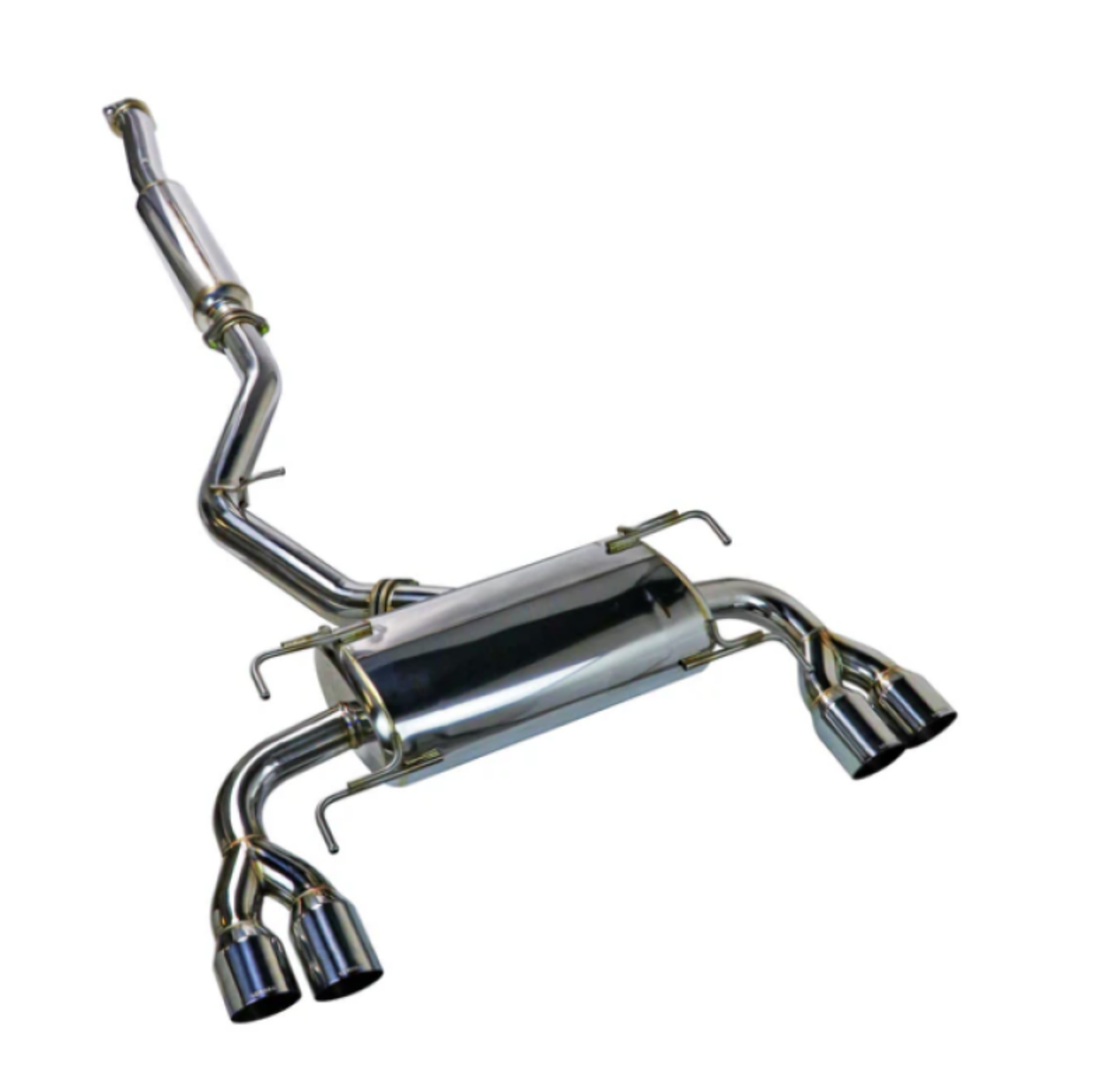 Picture of Remark 08-14 Subaru WRX STi GR Hatch Sports Touring Cat-Back Exhaust - SS Quad Tips (Resonated)