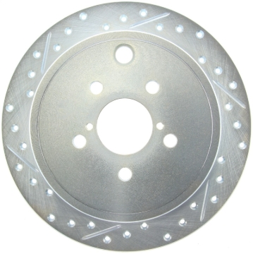 Picture of Select Sport Drilled and Slotted Brake Rotor; Rear Right