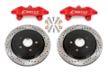 Picture of BMR 14-17 Chevrolet SS Brake Kit For 15in Conversion Drilled & Slotted Rotors Red Calipers