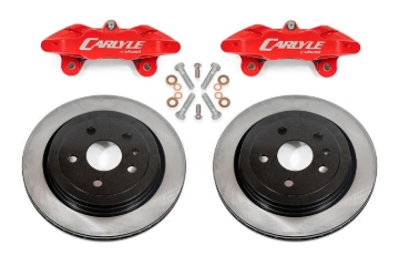 Picture of BMR 97-04 Chevrolet Corvette C5 / 05-13 C6 Brake Kit For 15in Conversion Solid Rotors Red Calipers