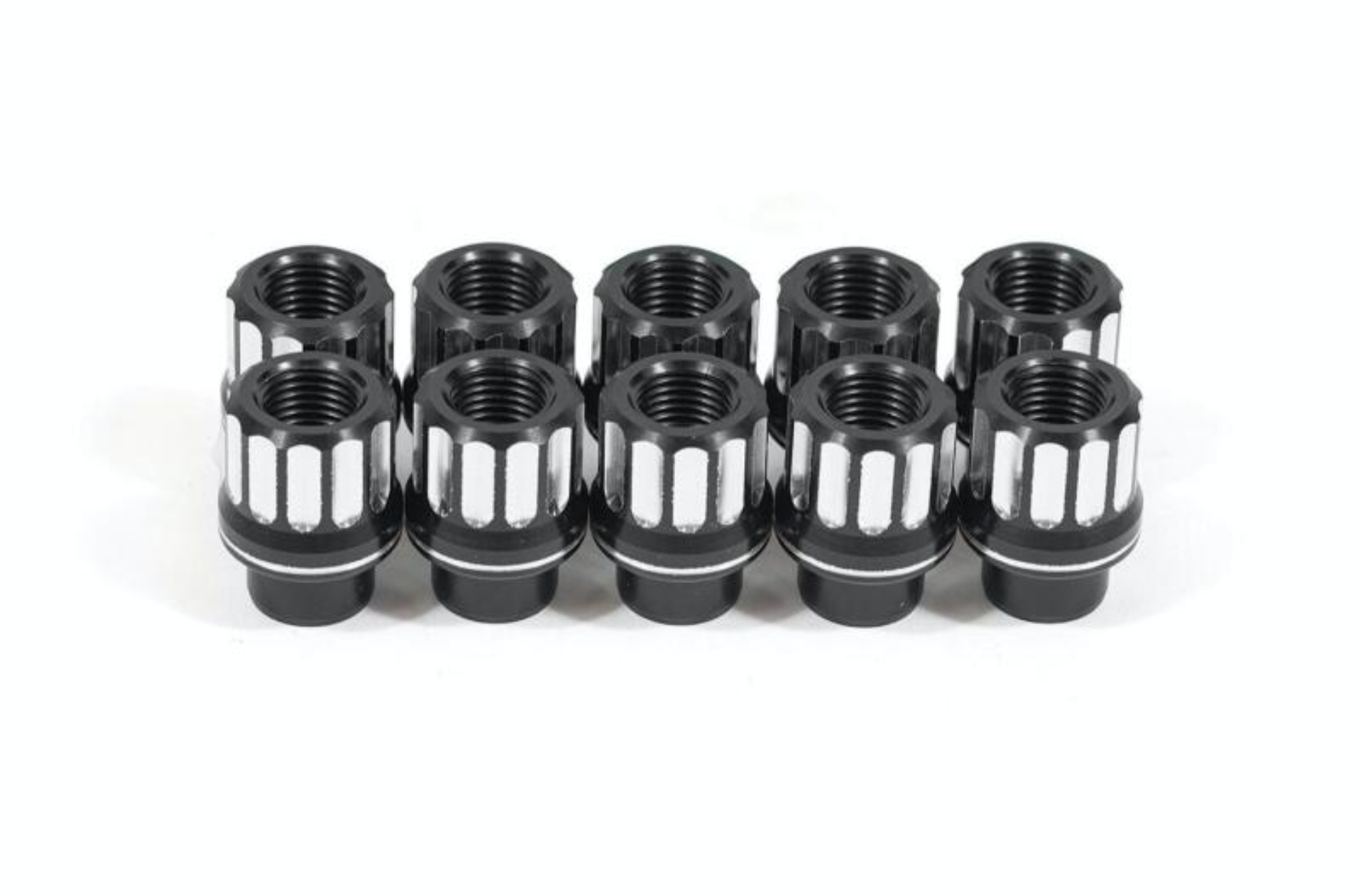 Picture of BMR 05-14 Ford Mustang Lug Nut Kit 5/8-18 RH Flange 12-pt Aluminum Set of 10