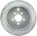 Picture of Select Sport Drilled and Slotted Brake Rotor; Rear Right