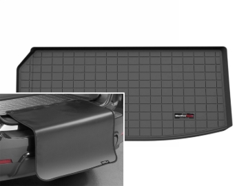 Picture of WeatherTech 2024 Chevrolet Traverse/GMC Acadia Cargo Liner w/Bumper Protector - Black