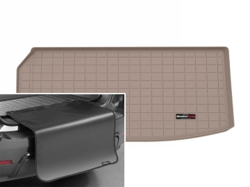 Picture of WeatherTech 2024 Chevrolet Traverse/GMC Acadia Cargo Liner w/Bumper Protector - Tan