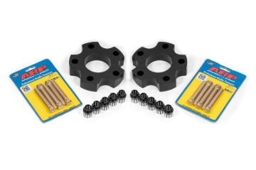 Picture of BMR 05-13 Chevrolet Corvette C6 Wheel Spacer Kit Front 1.25in Wide M12 Studs Shank Lugs - Black
