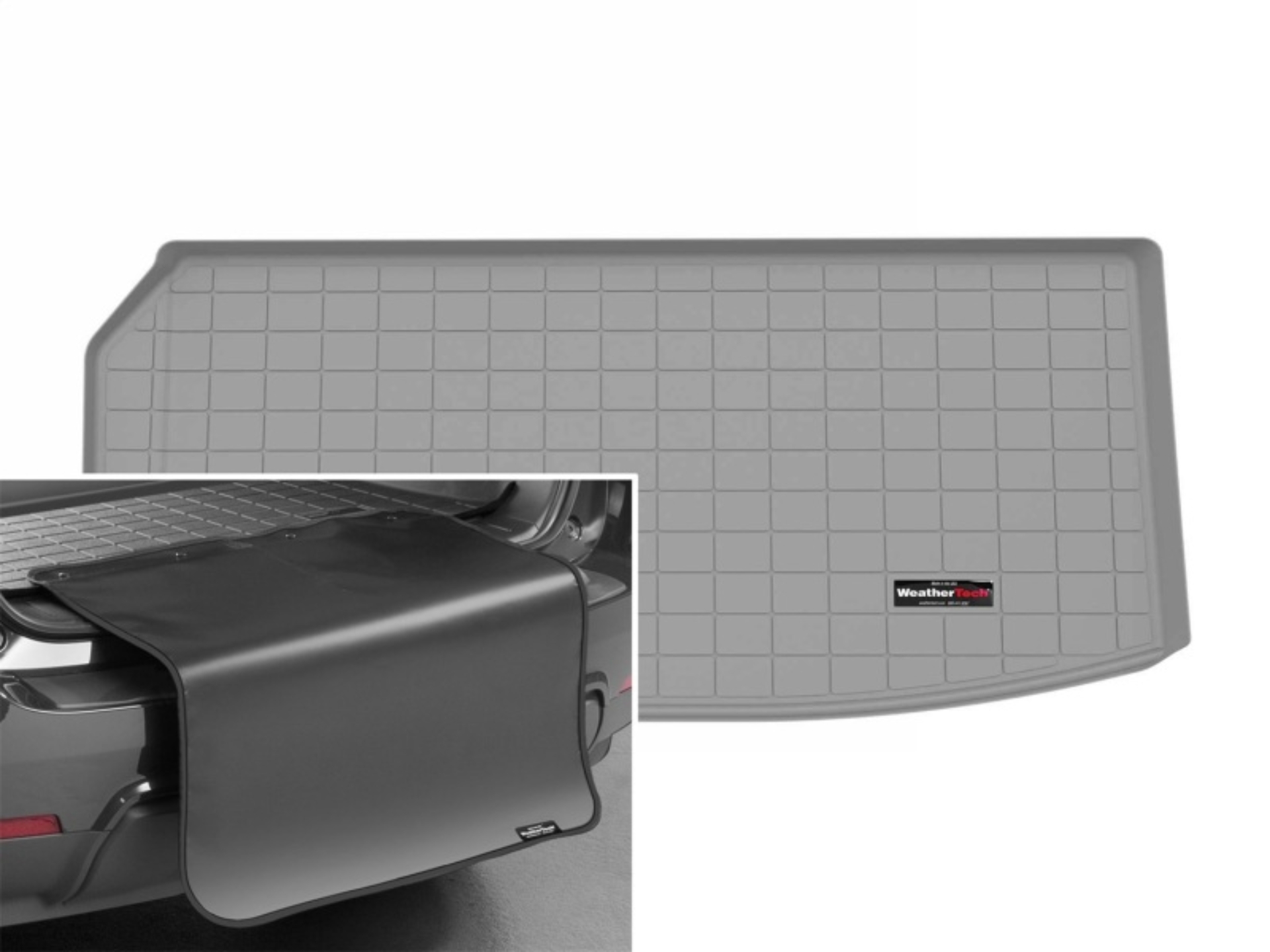 Picture of WeatherTech 2024 Chevrolet Traverse/GMC Acadia Cargo Liner w/Bumper Protector - Grey