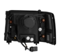 Picture of AlphaRex 92-96 Ford F-Series/Bronco PRO-Series Proj Headlight Blk w/Seq. Sig & DRL