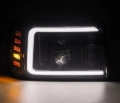 Picture of AlphaRex 92-96 Ford F-Series/Bronco PRO-Series Proj Headlights Alpha-Blk w/Seq. Sig & DRL